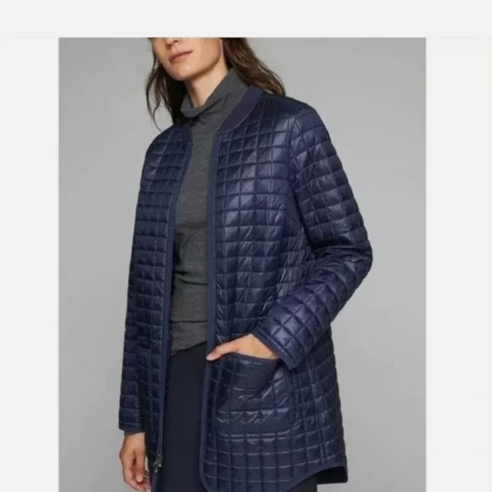 Athleta Navy Quilted Women's Jacket